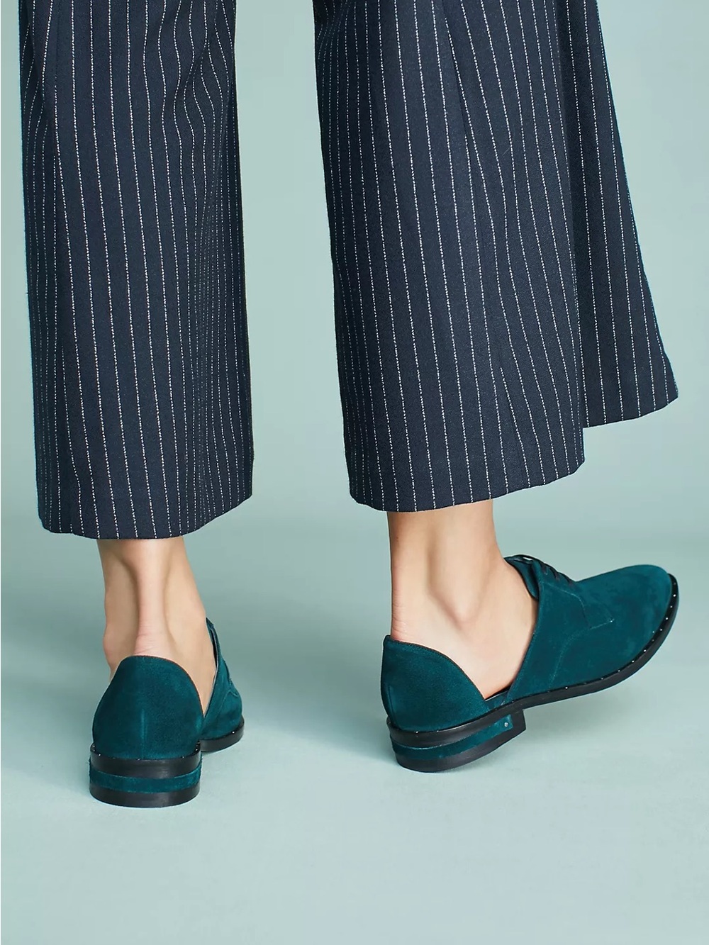 Freda Salvador Navy D’Orsay Flats Sz 7.5 - Picture 7 of 8